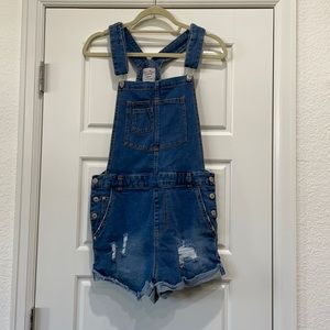 Jean Short Overalls